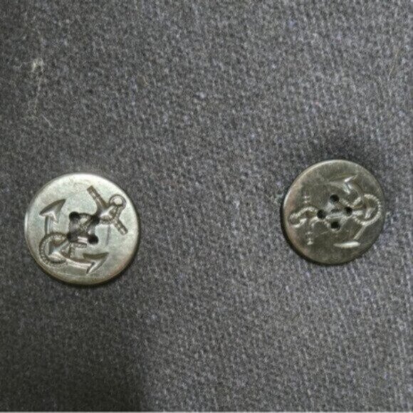 Monterey Club Vintage US Navy Wool Double Breasted Pea Coat - Picture 14 of 15